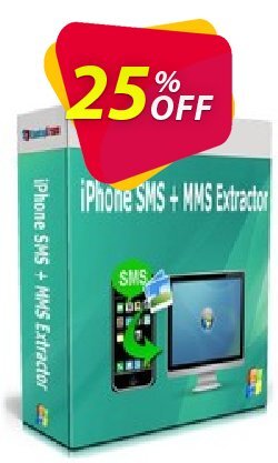 25% OFF Backuptrans iPhone SMS + MMS Extractor - Business Edition  Coupon code