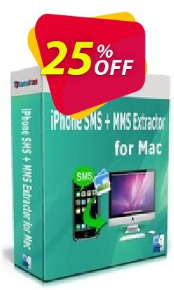 25% OFF Backuptrans iPhone SMS + MMS Extractor for Mac - Family Edition  Coupon code