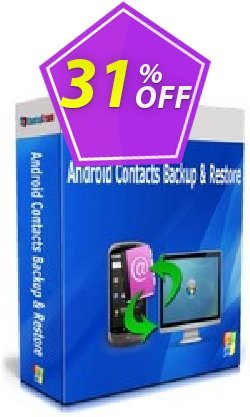 31% OFF Backuptrans Android Contacts Backup & Restore - Family Edition  Coupon code