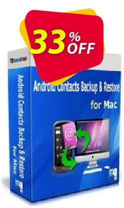 33% OFF Backuptrans Android Contacts Backup & Restore for Mac Coupon code