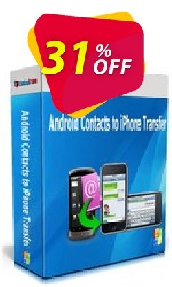 31% OFF Backuptrans Android Contacts to iPhone Transfer - Business Edition  Coupon code