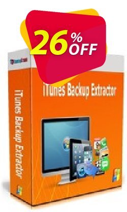 26% OFF Backuptrans iTunes Backup Extractor Coupon code