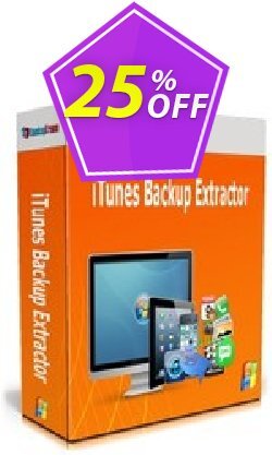 25% OFF Backuptrans iTunes Backup Extractor - Business Edition  Coupon code