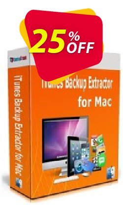 25% OFF Backuptrans iTunes Backup Extractor for Mac - Family Edition  Coupon code