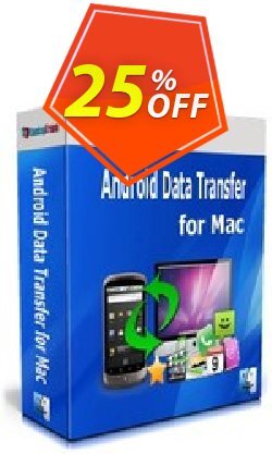 25% OFF Backuptrans Android Data Transfer for Mac Coupon code