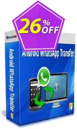 26% OFF Backuptrans Android WhatsApp Transfer - Family Edition  Coupon code