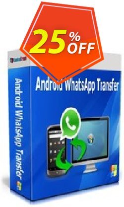 25% OFF Backuptrans Android WhatsApp Transfer - Business Edition  Coupon code