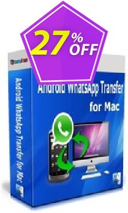 27% OFF Backuptrans Android WhatsApp Transfer for Mac Coupon code