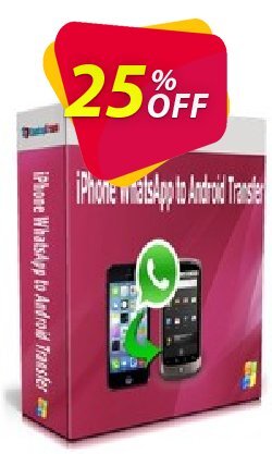 25% OFF Backuptrans iPhone WhatsApp to Android Transfer - Business Edition  Coupon code