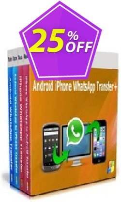 25% OFF Backuptrans Android iPhone WhatsApp Transfer plus - Family Edition  Coupon code