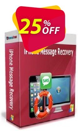 25% OFF Backuptrans iPhone Message Recovery - Family Edition  Coupon code