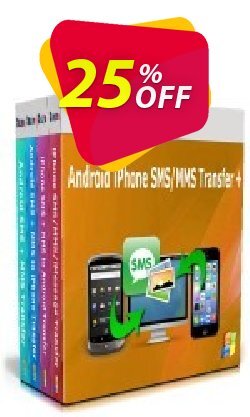 25% OFF Backuptrans Android iPhone SMS/MMS Transfer plus Coupon code