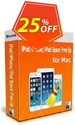 25% OFF Backuptrans iPod/iPhone/iPad Space Free Up for Mac - Business Edition  Coupon code