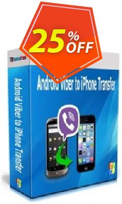 25% OFF Backuptrans Android Viber to iPhone Transfer - Business Edition  Coupon code