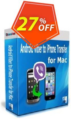 27% OFF Backuptrans Android Viber to iPhone Transfer for Mac Coupon code