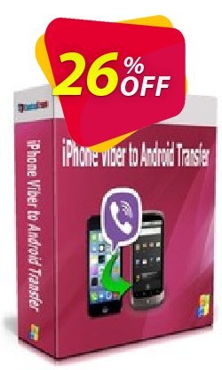 26% OFF Backuptrans iPhone Viber to Android Transfer - Family Edition  Coupon code