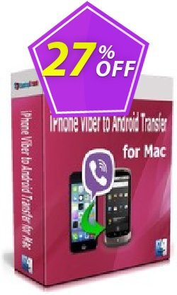 Backuptrans iPhone Viber to Android Transfer for Mac (Personal Edition) marvelous promo code 2024