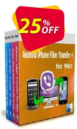 25% OFF Backuptrans Android iPhone Viber Transfer + for Mac Coupon code