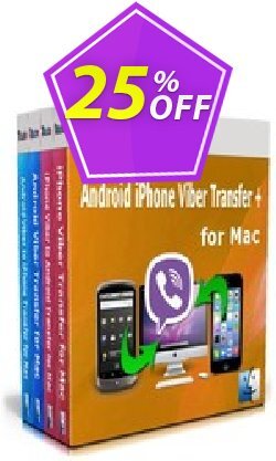 25% OFF Backuptrans Android iPhone Viber Transfer + for Mac - Business Edition  Coupon code