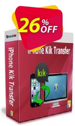 Backuptrans iPhone Kik Transfer (Family Edition) stunning discounts code 2024