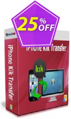 25% OFF Backuptrans iPhone Kik Transfer - Business Edition  Coupon code