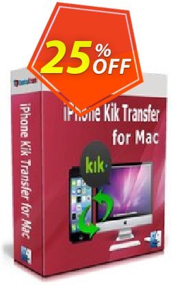 25% OFF Backuptrans iPhone Kik Transfer for Mac - Business Edition  Coupon code