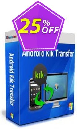 25% OFF Backuptrans Android Kik Transfer - Business Edition  Coupon code