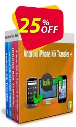 25% OFF Backuptrans Android iPhone Kik Transfer + - Family Edition  Coupon code