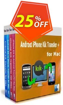 25% OFF Backuptrans Android iPhone Kik Transfer + for Mac Coupon code