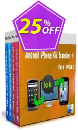 25% OFF Backuptrans Android iPhone Kik Transfer + for Mac - Business Edition  Coupon code