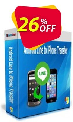 26% OFF Backuptrans Android Line to iPhone Transfer - Family Edition  Coupon code