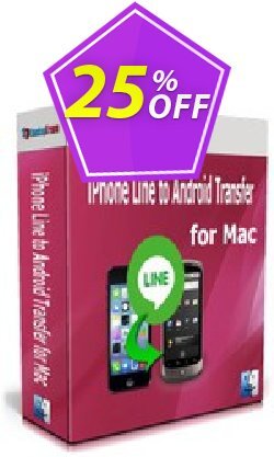 25% OFF Backuptrans iPhone Line to Android Transfer for Mac - Business Edition  Coupon code