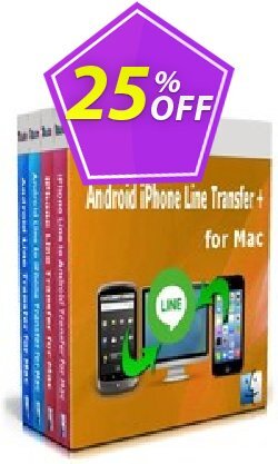 25% OFF Backuptrans Android iPhone Line Transfer plus for Mac Coupon code