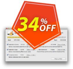 34% OFF Disk Cleaner for Mac Coupon code