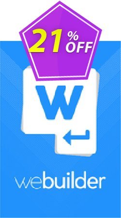 21% OFF WeBuilder 2018 Personal Coupon code