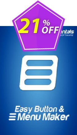 Easy Button & Menu Maker 5 Personal - Extended  Coupon discount Easy Button & Menu Maker 5 Personal (Extended) wonderful promotions code 2024 - wonderful promotions code of Easy Button & Menu Maker 5 Personal (Extended) 2024