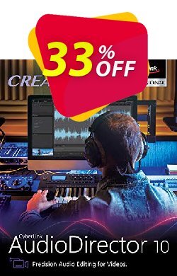 33% OFF AudioDirector 10 Ultra Coupon code