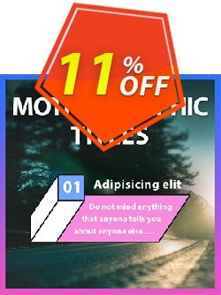 11% OFF Motion Graphic Titles for PowerDirector Coupon code