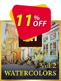 11% OFF Watercolors Vol. 2 AI Style Pack Coupon code