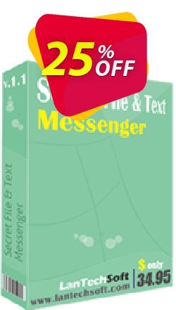 25% OFF LantechSoft Secret File and Text Messenger Coupon code