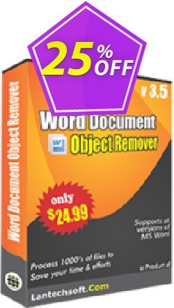 25% OFF LantechSoft Word Document Object Remover Coupon code