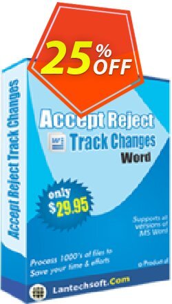 25% OFF LantechSoft Accept Reject Track Changes Word Coupon code