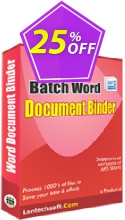 25% OFF LantechSoft Batch Word Document Binder Coupon code