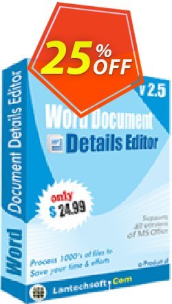 25% OFF LantechSoft Word Document Details Editor Coupon code