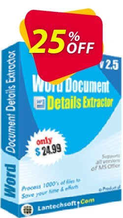 25% OFF LantechSoft Word Document Details Extractor Coupon code