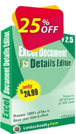 25% OFF LantechSoft Excel Document Details Editor Coupon code