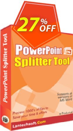 27% OFF LantechSoft PowerPoint Splitter Tool Coupon code