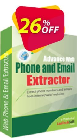 26% OFF LantechSoft Advance Web Phone and Email Extractor Coupon code