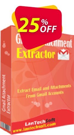 25% OFF LantechSoft Gmail Attachment Extractor Coupon code