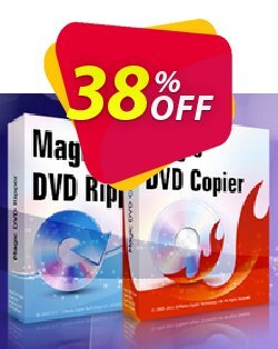 38% OFF Magic DVD Ripper + Magic DVD Copier - Full License + 1 Year Upgrades Coupon code
